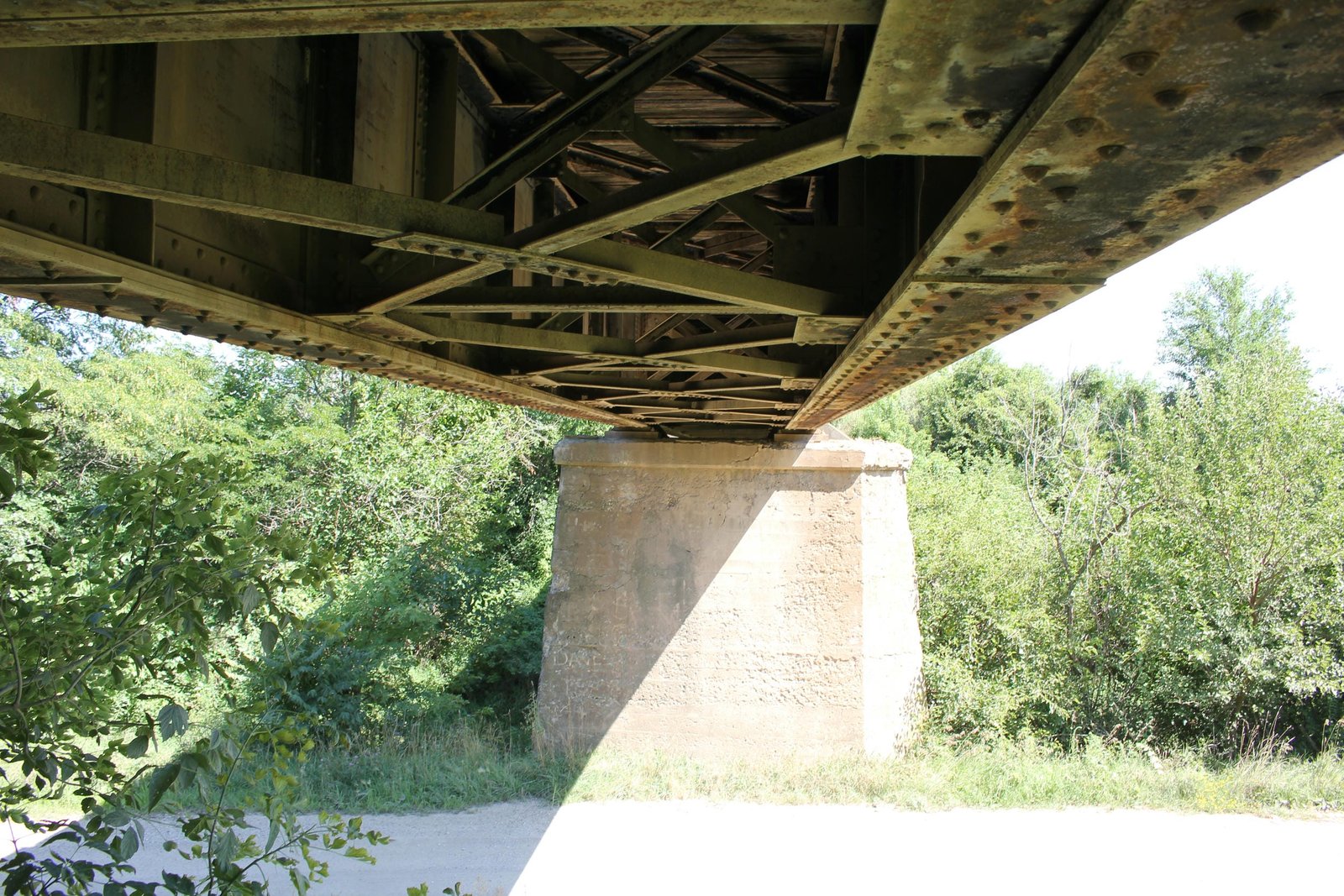 Under bridge